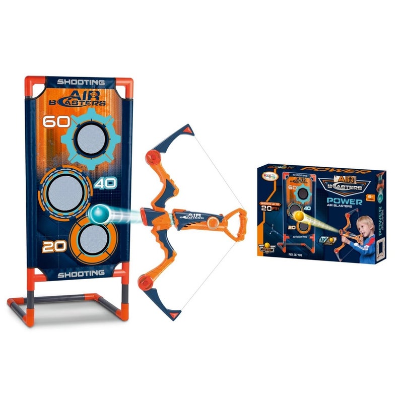 King Sport - Air Blaster Bow Foam Balls with Target Holes 12 Pieces - Q7709