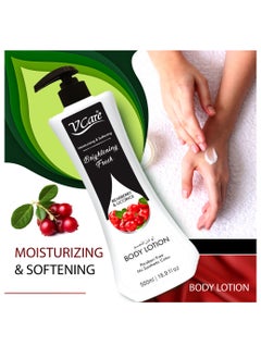 VCare Vcare Brightening Fresh Body Lotion - 500ml Bearberry & Licorice Extracts | Moisturizing Body lotion for Dry and Rough Skin| Pump Bottle  - Image 3