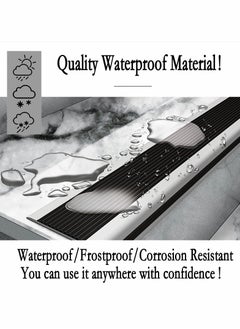 Y&D Stair Leading Edge Protector, Waterproof Anti-Slip Rubber Step Adhesive Decorative Protection Strip for Home School Nursing Indoor and Outdoor Steps(Black)  - Image 4