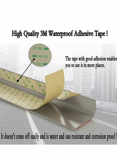 Y&D Stair Leading Edge Protector, Waterproof Anti-Slip Rubber Step Adhesive Decorative Protection Strip for Home School Nursing Indoor and Outdoor Steps(Black)  - Image 5