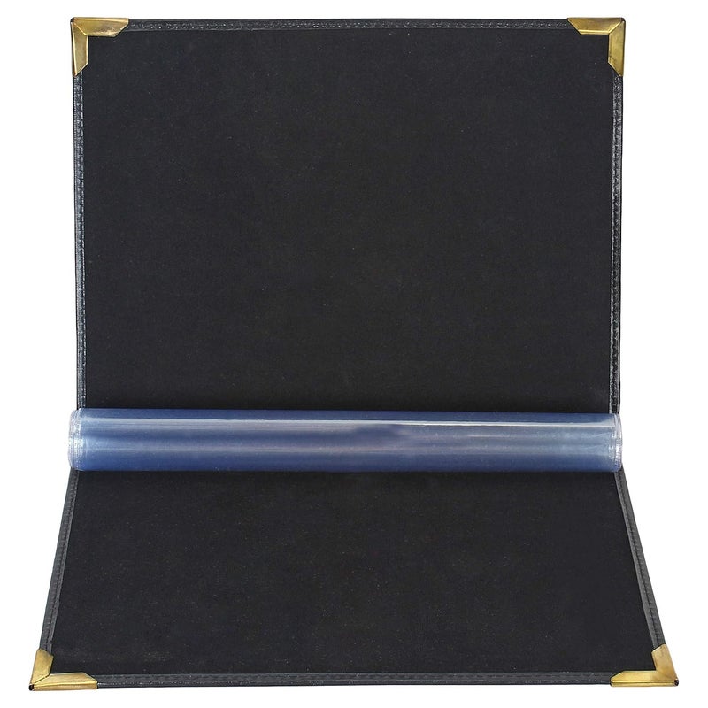 FUTURE X Set of 6 A4 Leather Menu Folders – Check Presenters for Hotels & Restaurants | Professional Business File, Document Holder & Organizer with 6 Leaf Sheets - Image 3