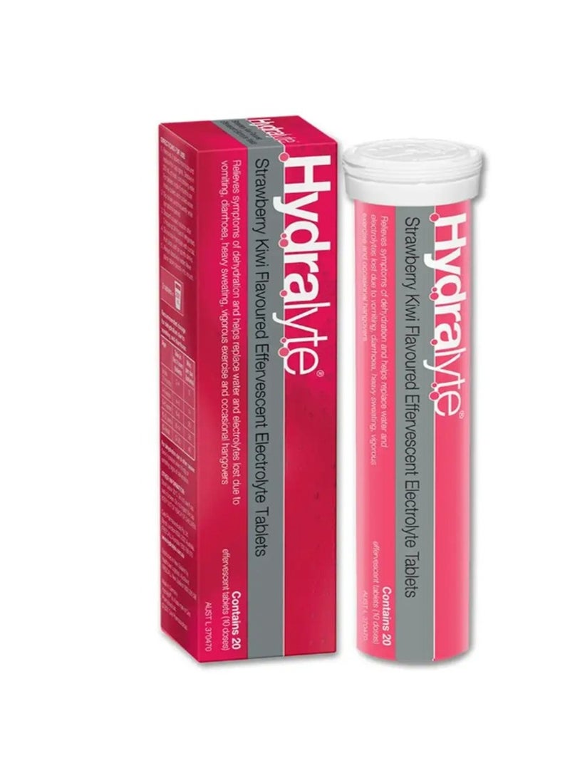 Hydralyte Effervescent Strawberry Kiwi 20 Eff Tablets - Image 1