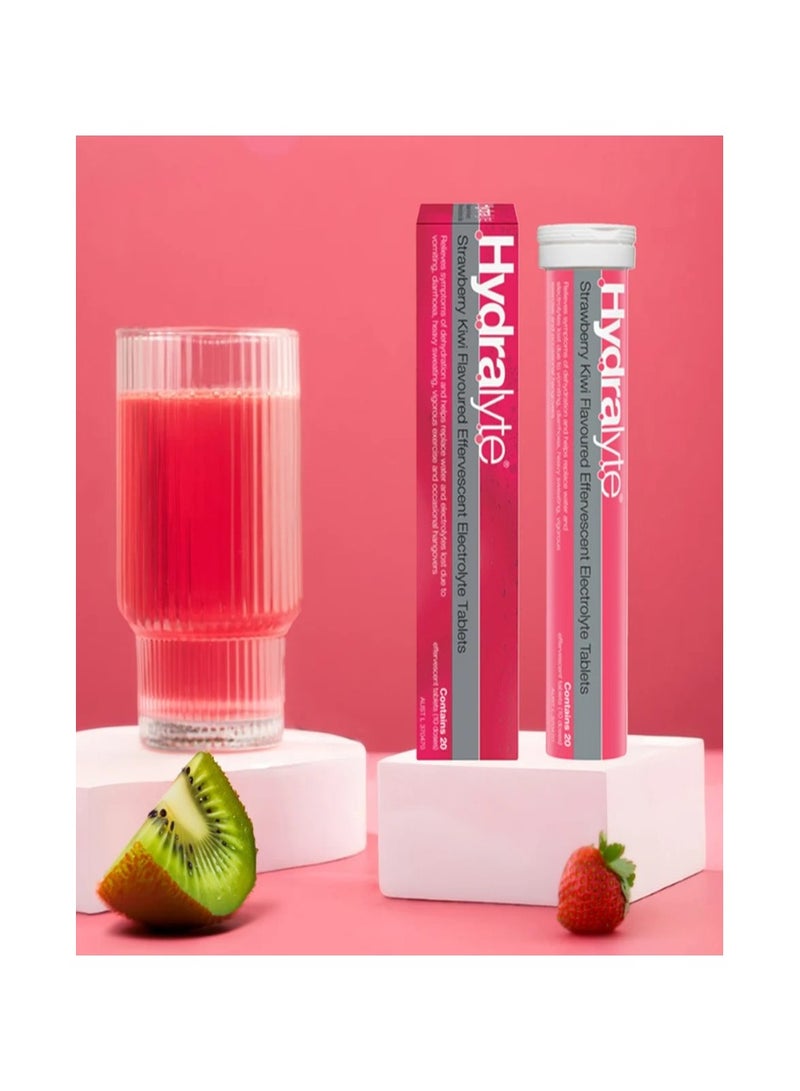 Hydralyte Effervescent Strawberry Kiwi 20 Eff Tablets - Image 3