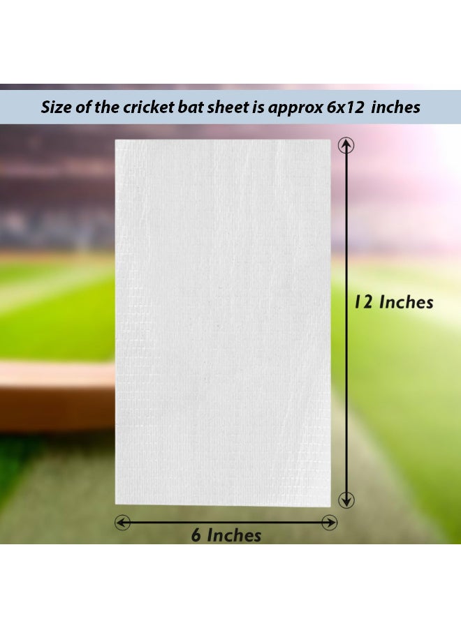 Estrico Pack of 2 Piece Transparent Cricket Bat Sheets Clear Anti Scuff Sheet for Cricket Bat Protection - Image 3