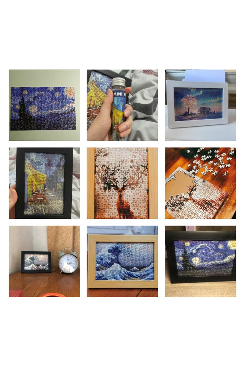 erorex green 150 pieces of "Spring Train" Mini test tube puzzle, adult cartoon puzzle, children's toy mini - Image 5