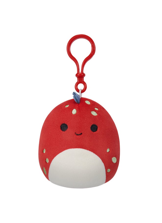 Squishmallows Little Plush 3.5 inch Clip-On Dolan Red Dino with Yellow Spots Officially Licensed Kellytoy Plush Toy Colorful Soft Gift for Kids Girls & Boys Washable Squishy Stuff Toy Multicolor All Age  - Image 5