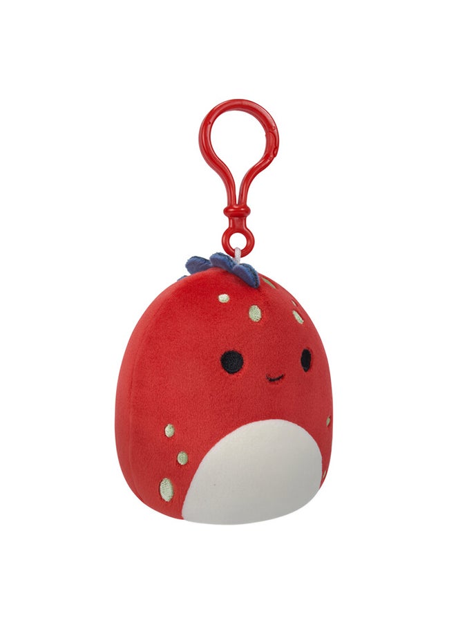 Squishmallows Little Plush 3.5 inch Clip-On Dolan Red Dino with Yellow Spots Officially Licensed Kellytoy Plush Toy Colorful Soft Gift for Kids Girls & Boys Washable Squishy Stuff Toy Multicolor All Age  - Image 4