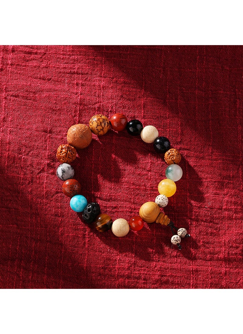 Ethnic Beaded Handheld Bracelet Car Decor [Natural beads] Eighteen seed bracelet