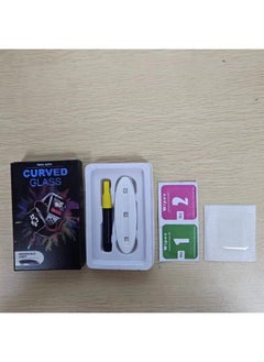 Suitable For Apple I Watch7 Liquid Uv Watch Film 38 40 42 44 41 45mm Watch Uv Tempered Film-Color:(half Package)-complete Set (packaging Film Glue Lamp Film Sticking Tool)-Size:S10- 42mm (Style)