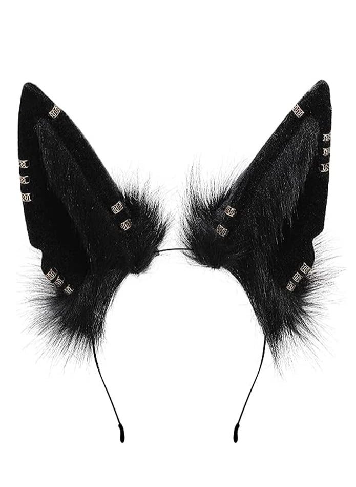 Cute Wolf Cat Dog Ears Headband Halloween Costume Party Headpiece Hair Accessories Hairband Headwear  - Image 1