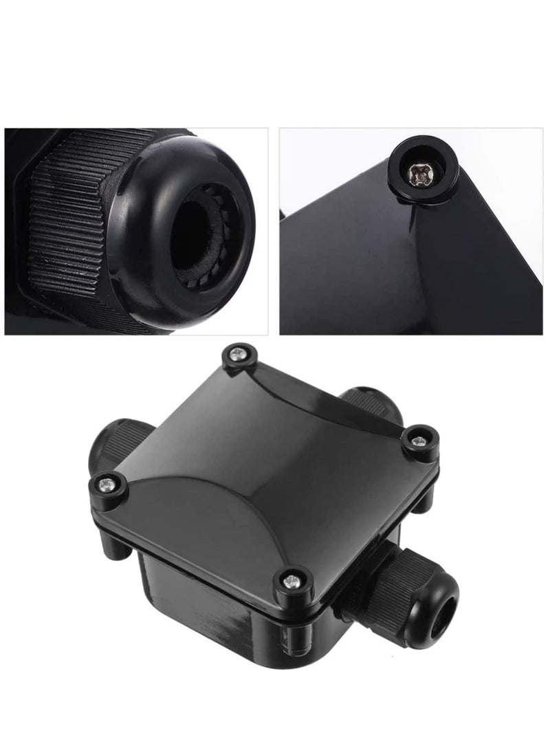 Barakah Waterproof External Junction Box 5pcs Plastic Waterproof Electrical Junction Box Waterproof IP68 3 Way Outdoor Cable Connectors Power Cord Connector Protection - Image 3