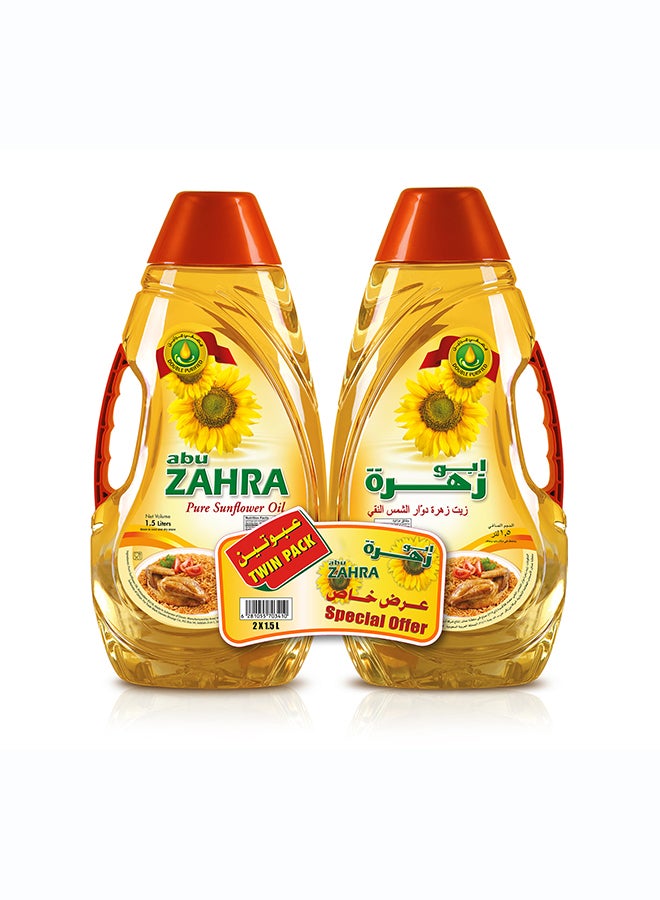 ابو زهرة زيت دوار الشمس النقي 2×1.5لتر