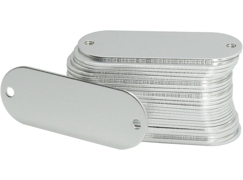 Stainless Steel Engraving Blanks Stamping Labels Metal Name Discs Industrial Use Pet - Image 1