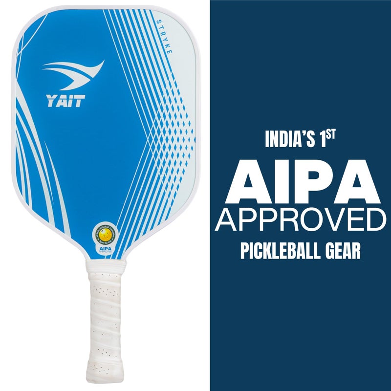 YAIT Sports Stryke Pickleball Paddle | 13 mm Fiberglass Surface | Highly Dense 8 mm PP Honeycomb Core | Highly Durable Pickleball Paddle | AIPA Approved Pickle Ball Racket of USAPA Standards - Image 2