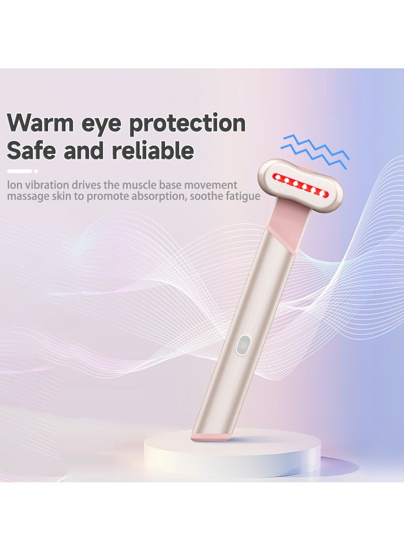 عام قلم تجميل كهربائي منزلي متعدد الوظائف للعناية بالعين، يجمع بين التدليك الدوار، تقنية EMS، والتدفئة لمساعدة كريم العين على الامتصاص العميق، ويعزّز جمال وإشراقة منطقة العين. - Image 1