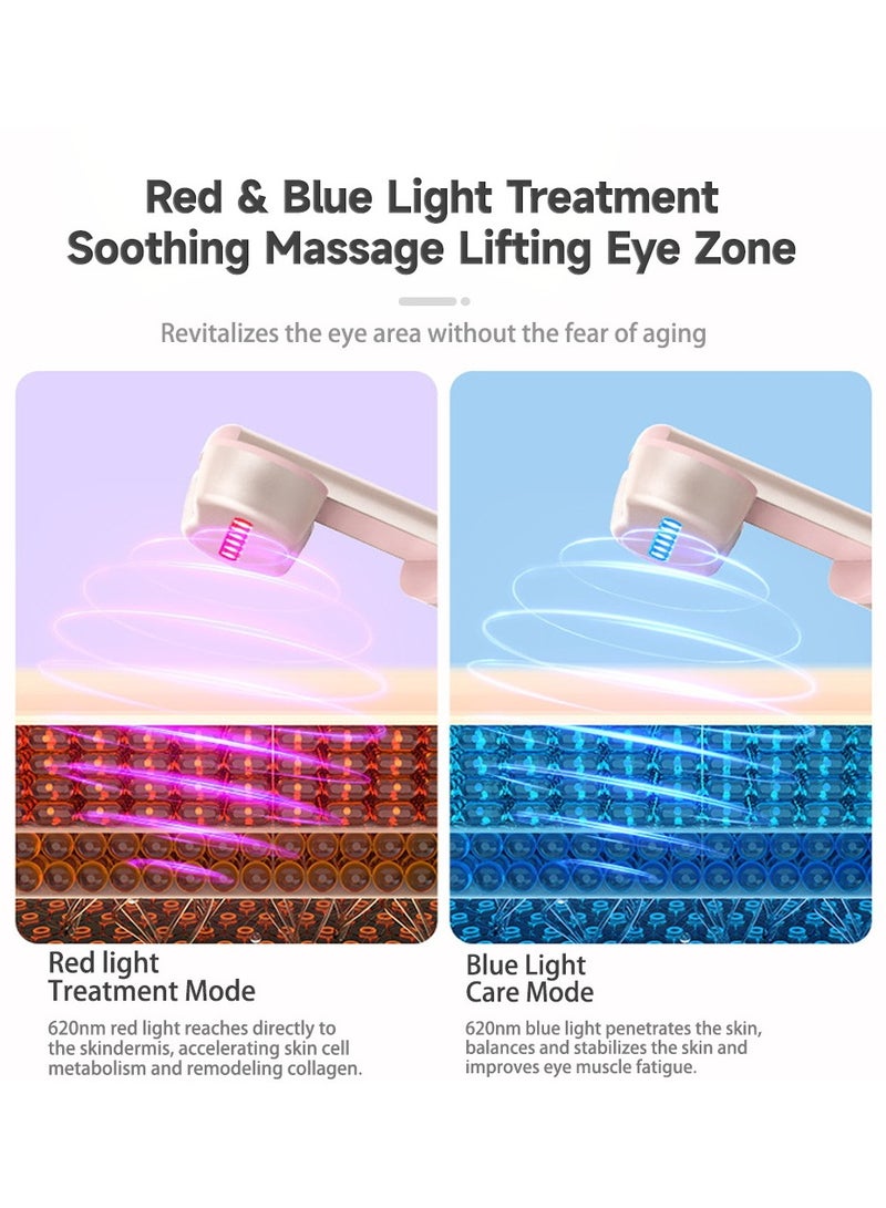 عام قلم تجميل كهربائي منزلي متعدد الوظائف للعناية بالعين، يجمع بين التدليك الدوار، تقنية EMS، والتدفئة لمساعدة كريم العين على الامتصاص العميق، ويعزّز جمال وإشراقة منطقة العين. - Image 2