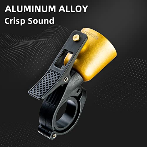 ROCKBROS Bike Bell Classic Bicycle Bell Mountain Bike Bells for Adults with Loud Sound and Fit for 0.87-1.25in/22.2-31.8mm Bicycle Handlebars - Image 4