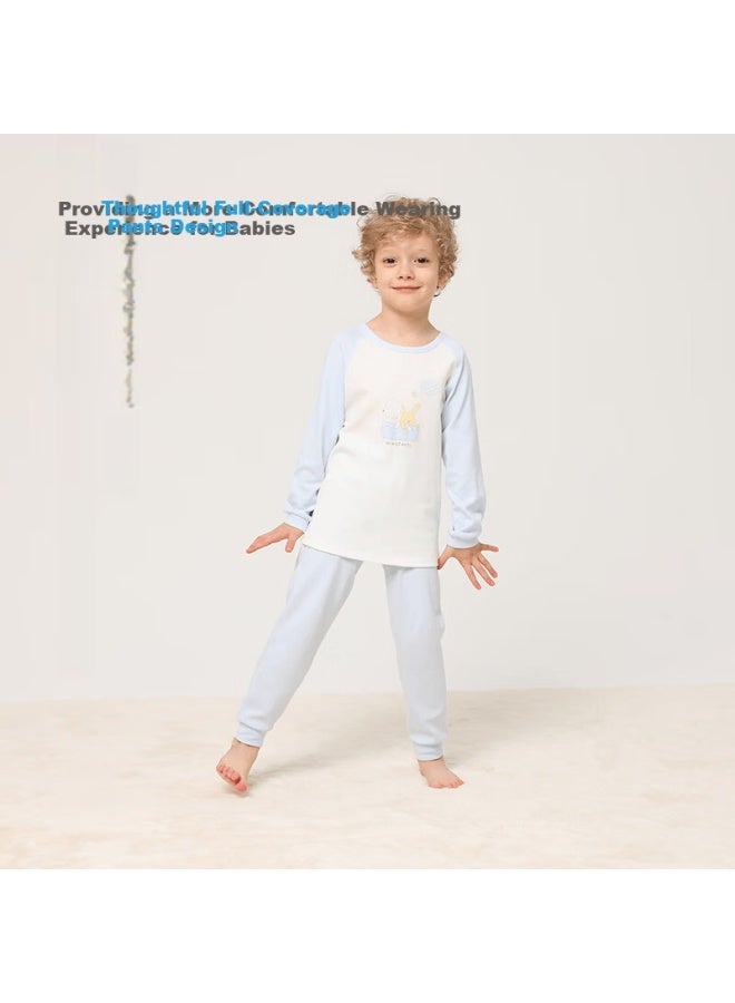 Les enphants Li Yingfang Children's Home Pants Boys Girls Long Pants Sleepwear Spring Autumn Soft Pink 90 CM - Image 3