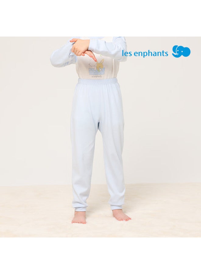 Les enphants Li Yingfang Children's Home Pants Boys Girls Long Pants Sleepwear Spring Autumn Soft Pink 90 CM - Image 5