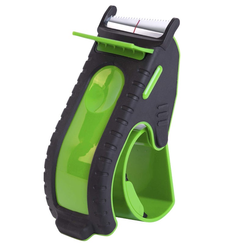TENDO Heavy Duty Shipping Tape Dispenser: TENDO° Premium Line – Reusable, Replaceable, Eco-Friendly 2’’ Master Piece Dispenser for Pros with Patented 10° Sloped Chromium Blades - P-2200 (4th Gen.)_Green - Image 1