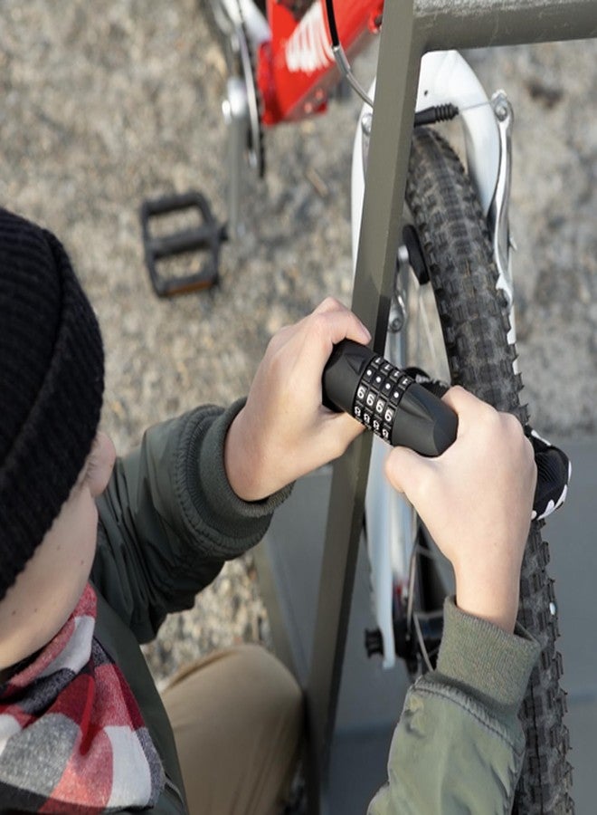 woom Lokki Bike Lock, Combination Children’s Bicycle Cable Lock, Hardened Steel Chain Safety Lock (24” Chain) - Image 4