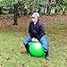 AppleRound Space Hopper Ball with Air Pump 22in55cm Diameter for Age 1013 Kangaroo Bouncer Hippity Hoppity Hop Ball for Taller Children Plain Color Green - Image 4