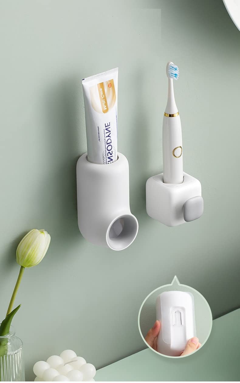 P Plus Fire P Plus Fire Toothpaste Dispenser Automatic Toothpaste Squeezer Dispenser for Kids Family Shower is Wall Mount Bathroom Accessories with Super Sticky Suction PadPack of 1  - Image 5