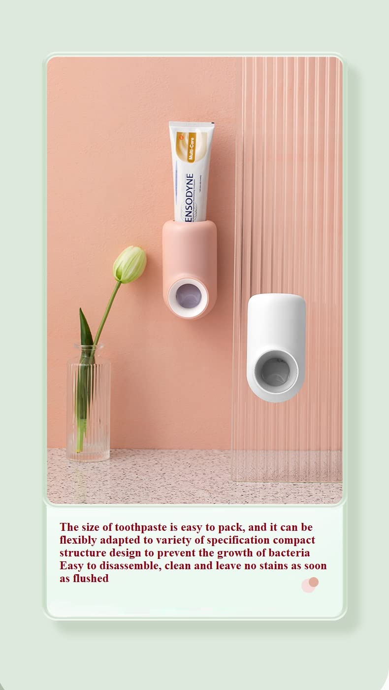P Plus Fire P Plus Fire Toothpaste Dispenser Automatic Toothpaste Squeezer Dispenser for Kids Family Shower is Wall Mount Bathroom Accessories with Super Sticky Suction PadPack of 1  - Image 3