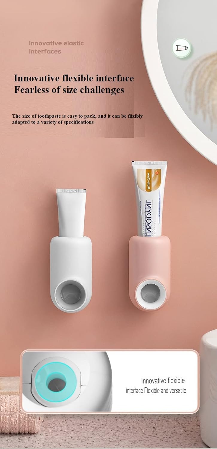 P Plus Fire P Plus Fire Toothpaste Dispenser Automatic Toothpaste Squeezer Dispenser for Kids Family Shower is Wall Mount Bathroom Accessories with Super Sticky Suction PadPack of 1  - Image 4