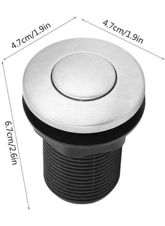 [Upgraded] Premium Pneumatic Safety Switch - Tub Air Switch Kit for Enhanced Spa Experience with Self-Lock Button Switch and Garbage Disposal Air Switch - Convenient Tub Upgrade