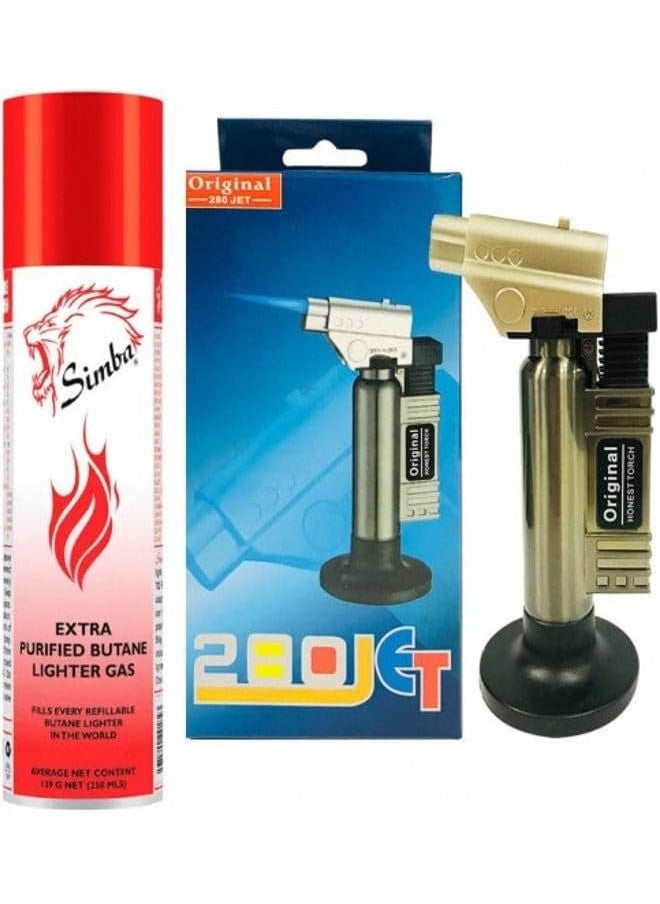 ALSAQER Alsaqer 280 Jet Stainless Steel Charcoal Lighter, Blue (Not Including Gas)  - Image 3
