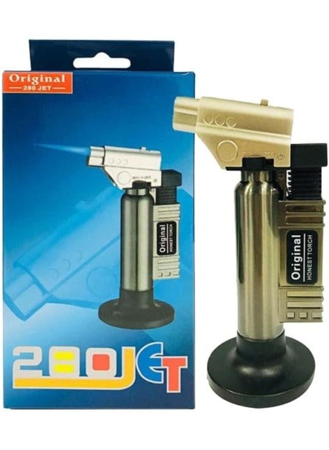 ALSAQER Alsaqer 280 Jet Stainless Steel Charcoal Lighter, Blue (Not Including Gas)  - Image 1