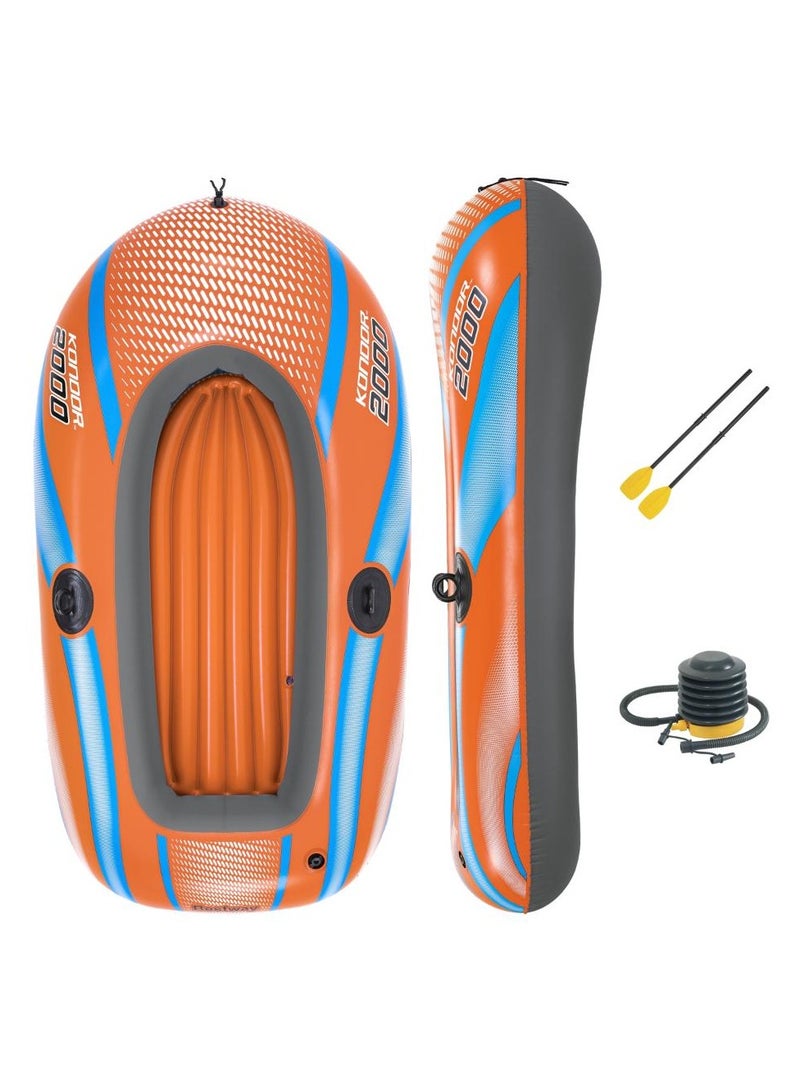 Bestway Boat Kondor 2000 Raft Set 185x97cm | Inflatable Raft | Inflatable Boat | Perfect for Kids and Adults - Image 3