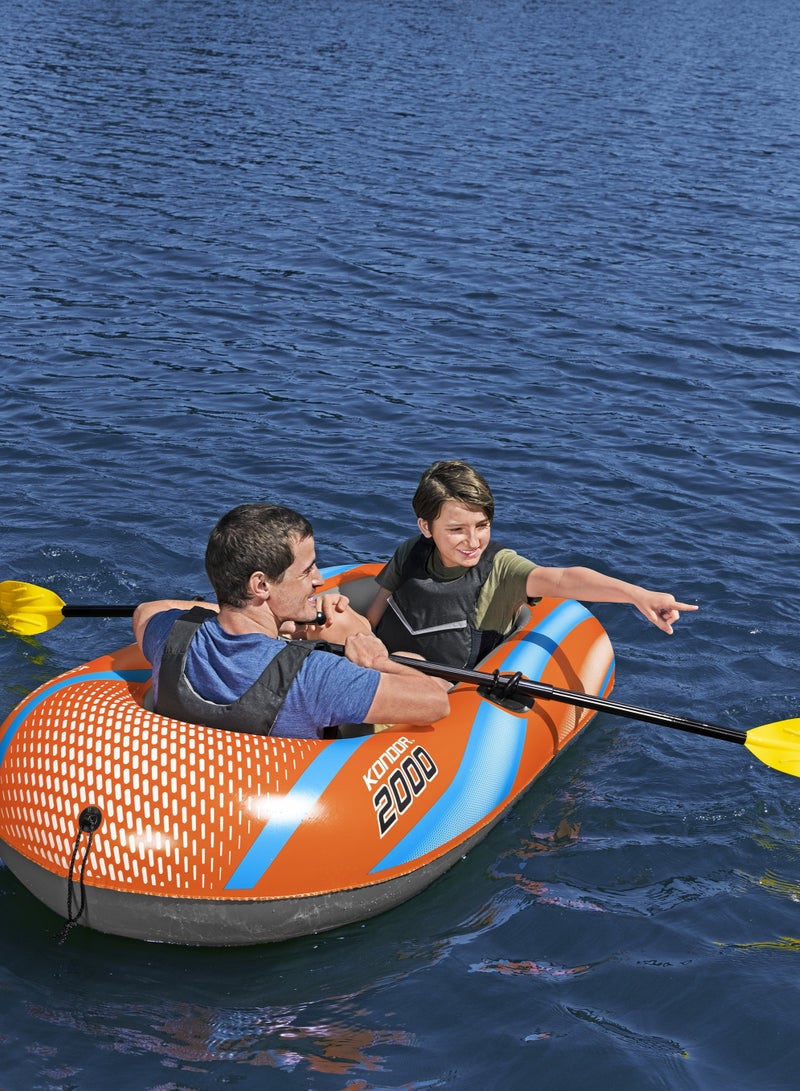 Bestway Boat Kondor 2000 Raft Set 185x97cm | Inflatable Raft | Inflatable Boat | Perfect for Kids and Adults - Image 5