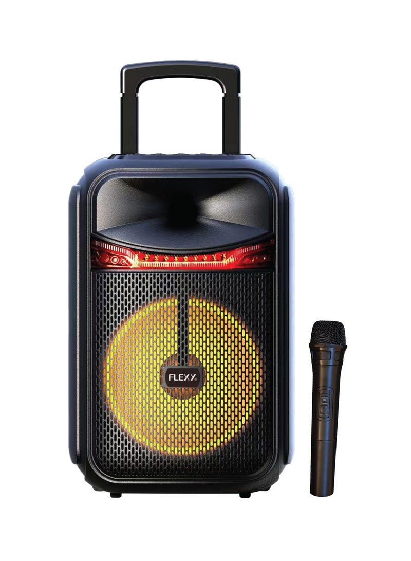 FLEXY®  40000W P.M.P.O Multimedia Speaker with Dolby Digital Wireless Microphone Bluetooth 5.0 USB TF Card FM Radio AUX Input 40W RMS Output 4.5 Hours Playback Deep Bass Crystal Clear Treble Home Theatre System Karaoke Machine. - Image 1