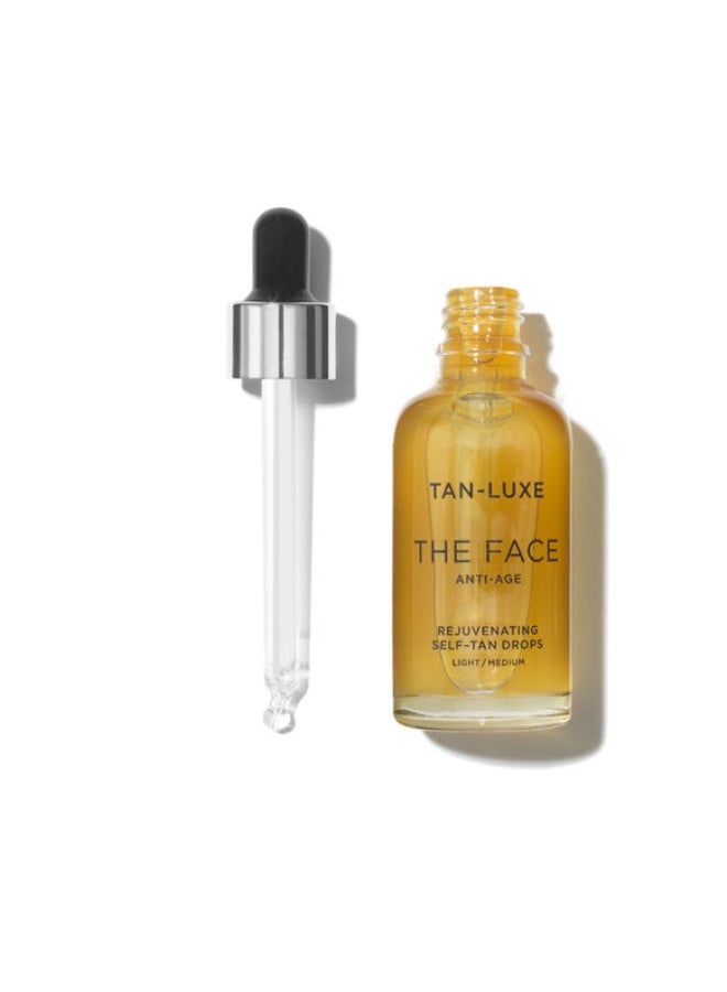 Tan-Luxe The Face Anti-Age Tan Drops light medium  30ML - Image 2