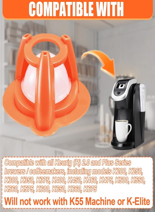 Dpwrrot 2 Pack Needle Cleaning Tools Compatible With Keurig 2.0 Coffeemakers Needle Cleaning Tool No More Coffee Grounds Left In Coffee Or Semi-Finished Coffee(Orange) - Image 3