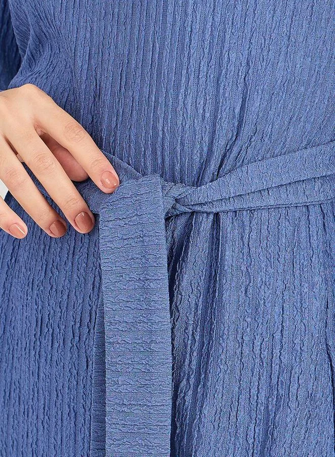 ستايلي Textured Longline Top & Wide Leg Trouser Modest Set