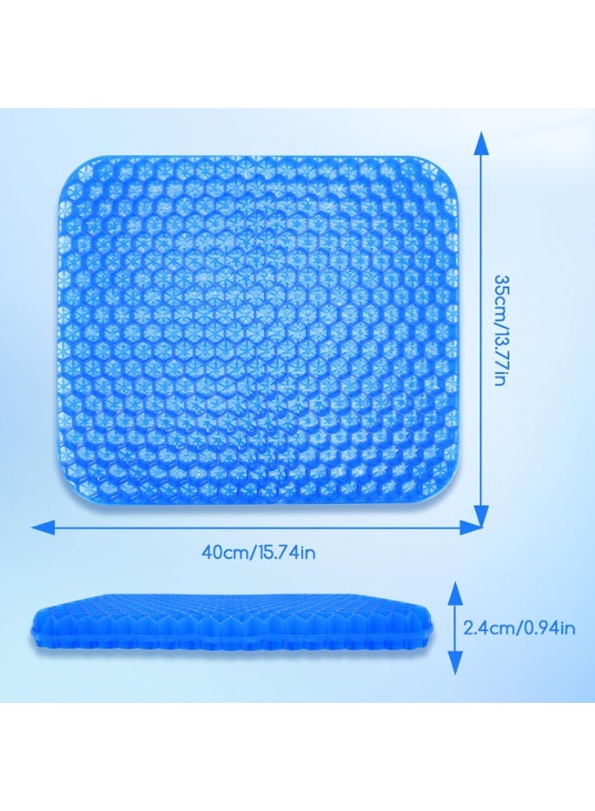 وسادة مقعد الجل المريحة جداً - عملية وسهلة الاستخدام - مثالية لتخفيف آلام الجلوس الطويل في المكتب والسيارة - Image 2