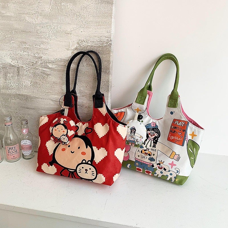 Cute Shell Shape Canvas Shoulder Bag - Image 1
