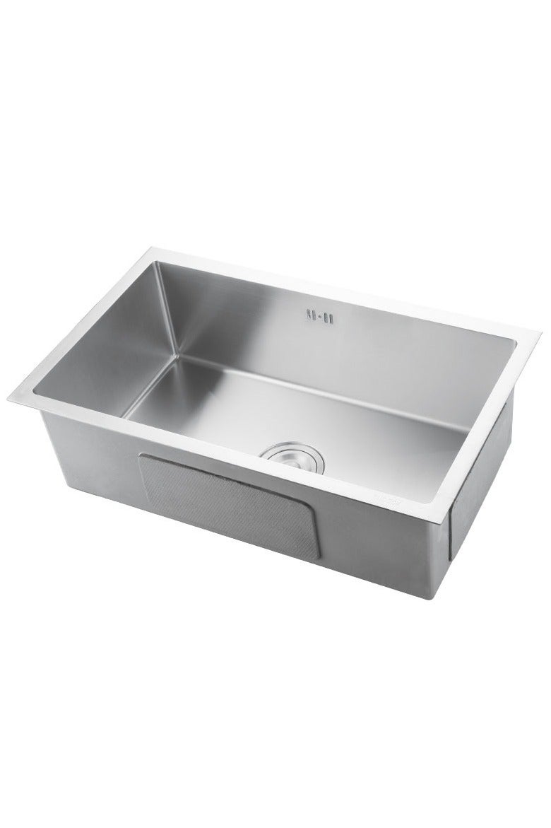 Wonderful-kitchens Nano Silver Classic Stainless Steel Single Bowl Kitchen Sink (Sink Only) - Image 1