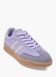 Lee Cooper Women's Panelled Sneakers with Lace-Up Closure  - Image 2