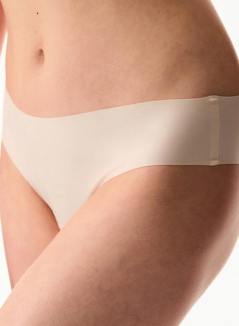 Penti Women's Soft Everyday Laser Cut Brazilian Brief - Cream Pink