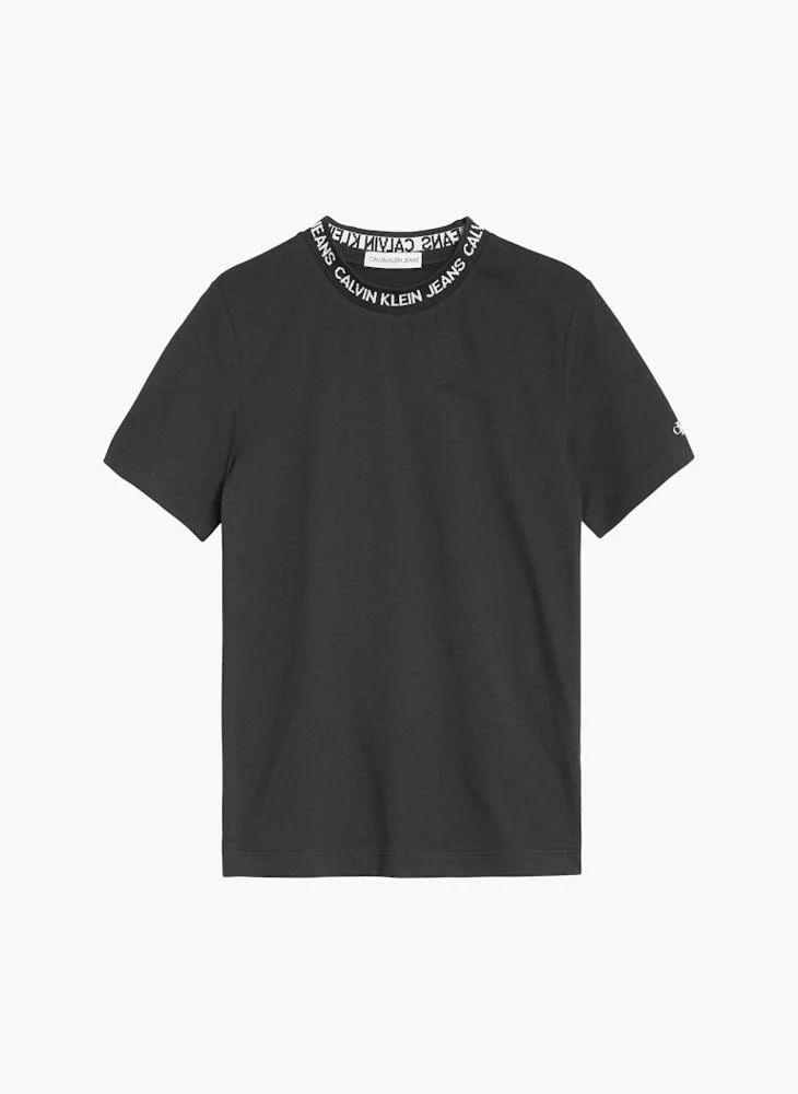 Calvin Klein Jeans Kids Intarsia Logo Crew Neck T-Shirt