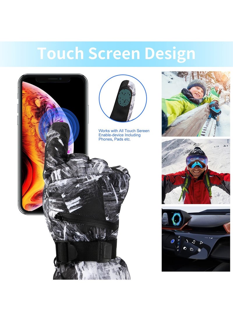 KASTWAVE Winter Gloves for Men Women - Wool Fleece Liner Touchscreen Gloves, Thermal Warm Winter Gloves for Cold Weather - Image 2