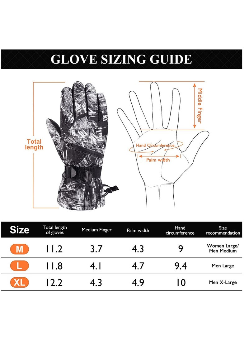 KASTWAVE Winter Gloves for Men Women - Wool Fleece Liner Touchscreen Gloves, Thermal Warm Winter Gloves for Cold Weather - Image 4