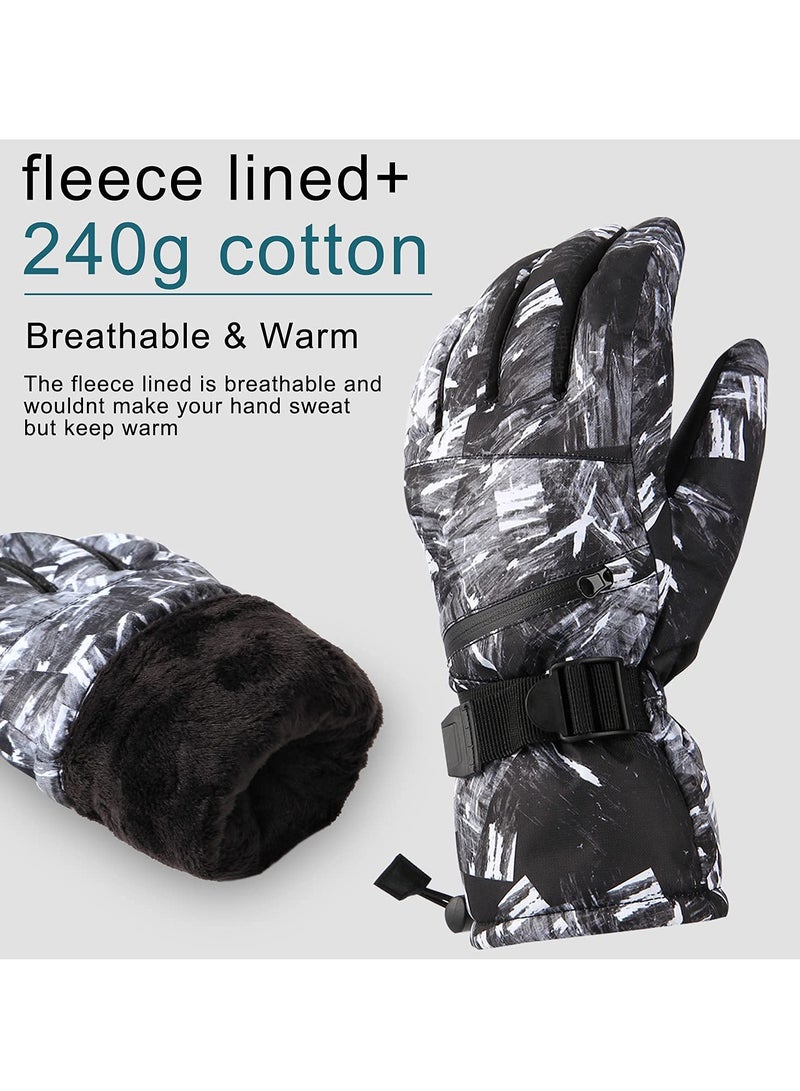 KASTWAVE Winter Gloves for Men Women - Wool Fleece Liner Touchscreen Gloves, Thermal Warm Winter Gloves for Cold Weather - Image 3