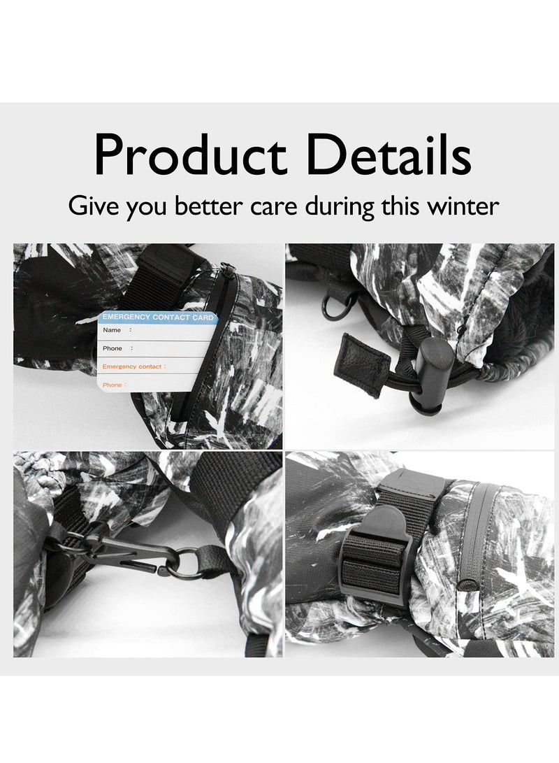 KASTWAVE Winter Gloves for Men Women - Wool Fleece Liner Touchscreen Gloves, Thermal Warm Winter Gloves for Cold Weather - Image 5