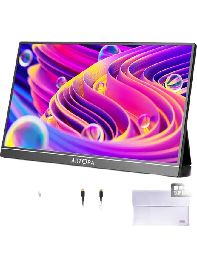 ARZOPA شاشة أرتزوبا المحمولة مقاس 16 بوصة، 2.5K عالية الدقة، نطاق ألوان عالي، تصميم توسيع للهاتف والكمبيوتر المحمول، شاشة عرض PS4/5 سويتش، Z1Rc - Image 2