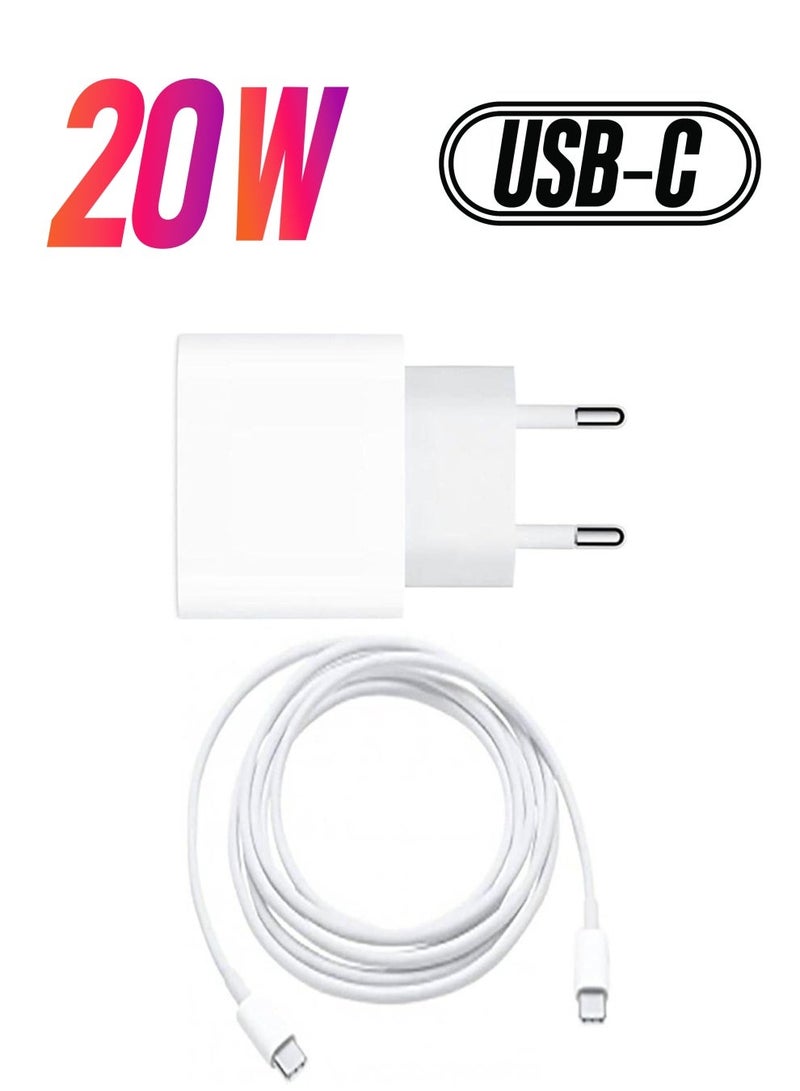MUNTAQI 20W Original Phone Fast Charger With Cable For Apple iPhone - Image 1